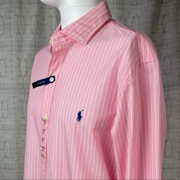 NWT Polo Ralph Lauren Button Down Casual Long Sleeve Shirt Slim Fit MEDIUM LEFT - Picture 3 of 6